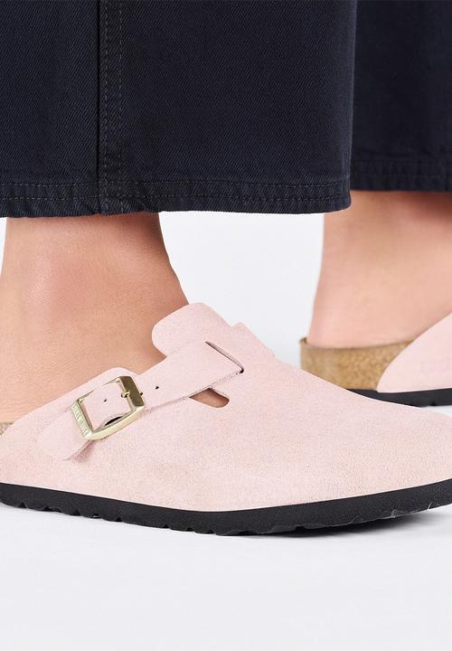 Birkenstock - Boston narrow BS suede - light rose