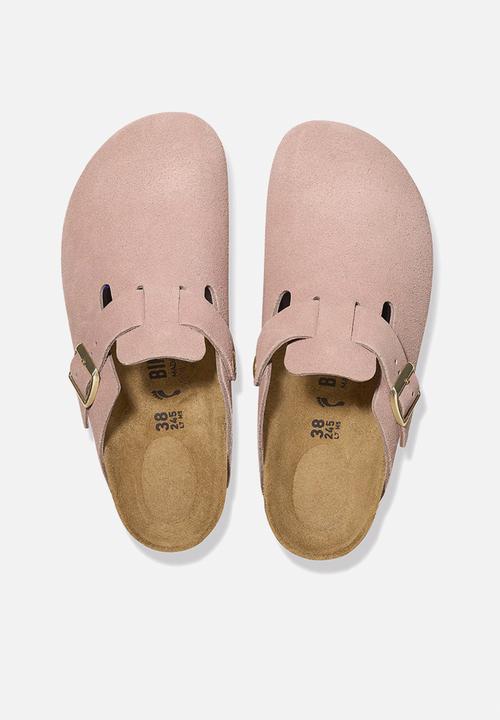 Birkenstock - Boston narrow BS suede - light rose