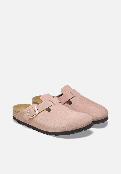 Birkenstock - Boston narrow BS suede - light rose
