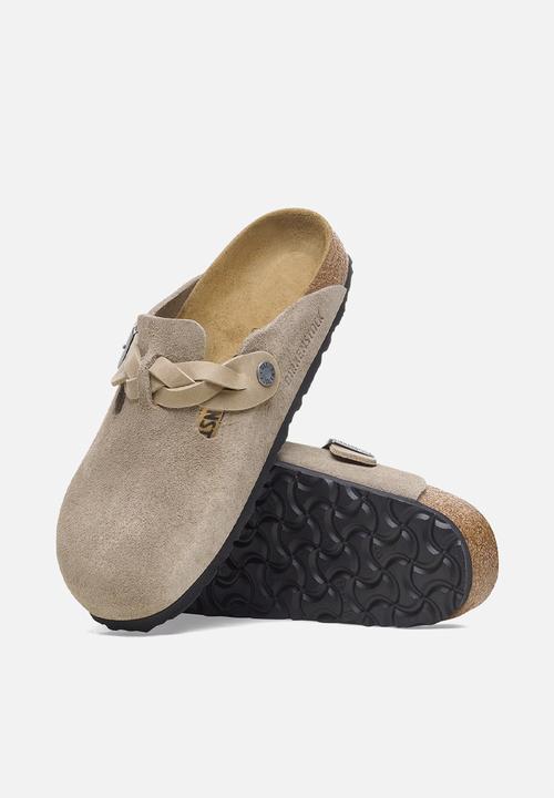 Birkenstock - Boston regular braided suede - taupe