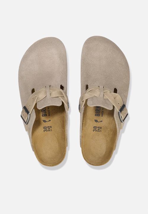 Birkenstock - Boston regular braided suede - taupe