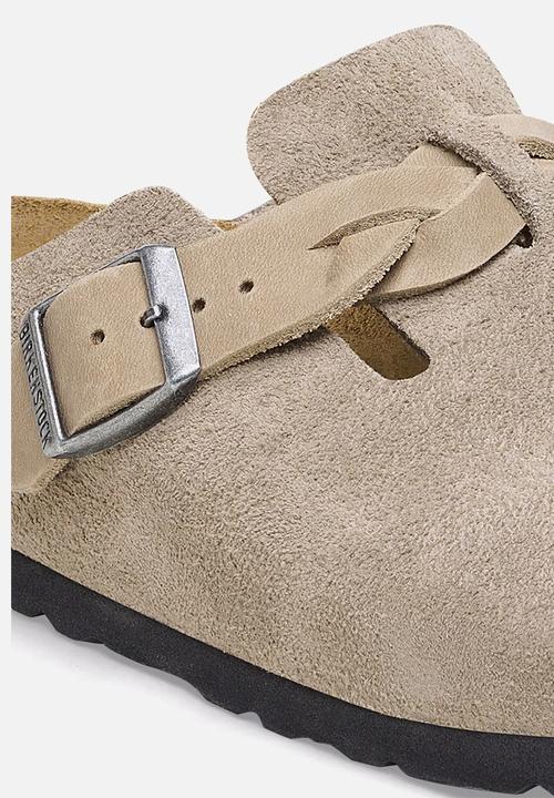 Birkenstock - Boston regular braided suede - taupe