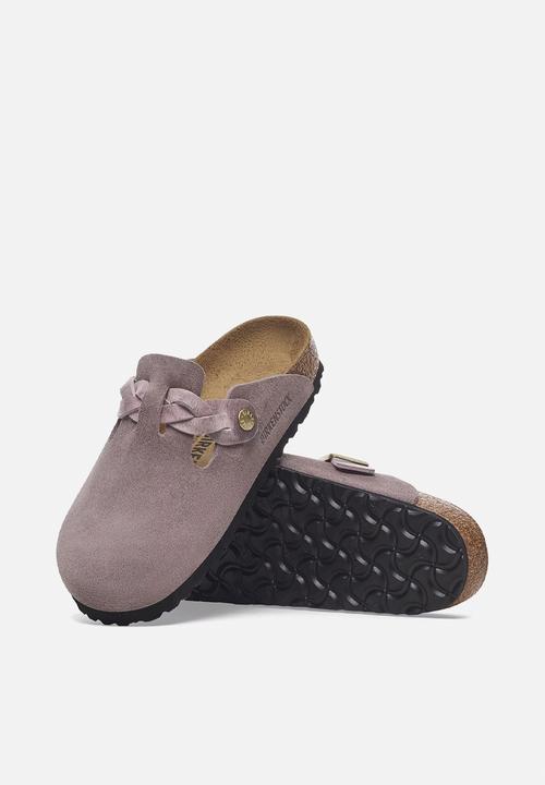Birkenstock - Boston regular braided suede - faded purple