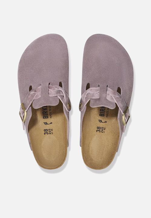Birkenstock - Boston regular braided suede - faded purple