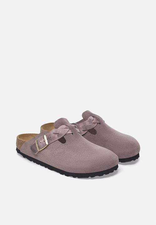 Birkenstock - Boston regular braided suede - faded purple