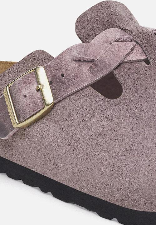 Birkenstock - Boston regular braided suede - faded purple