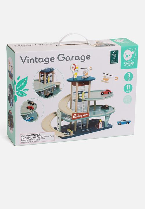 Greenbean Learning - Classic world - vintage wooden parking garage - multi