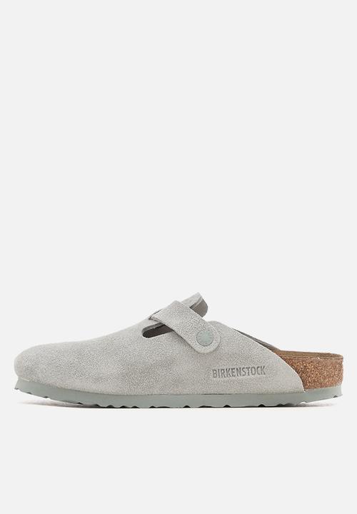 Birkenstock - Boston narrow BS suede - pure sage
