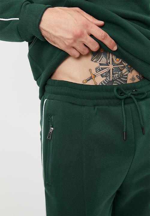 Brave Soul - Jogger Sets - Hunter Green/White