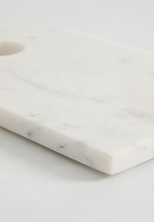 Sixth Floor - Lima marble cheese board - White