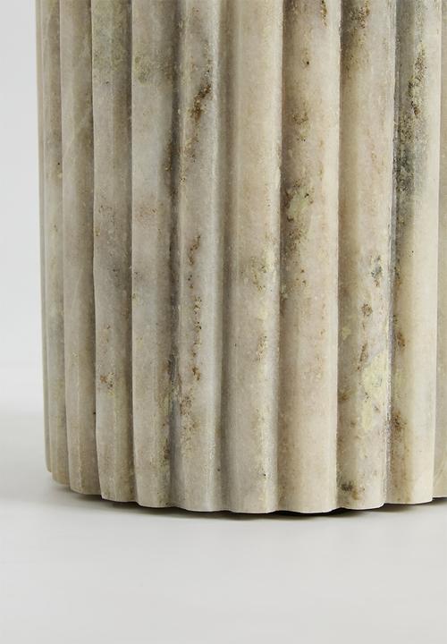 Sixth Floor - Bella marble cannister - Natural