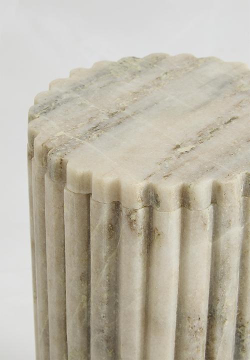 Sixth Floor - Bella marble cannister - Natural