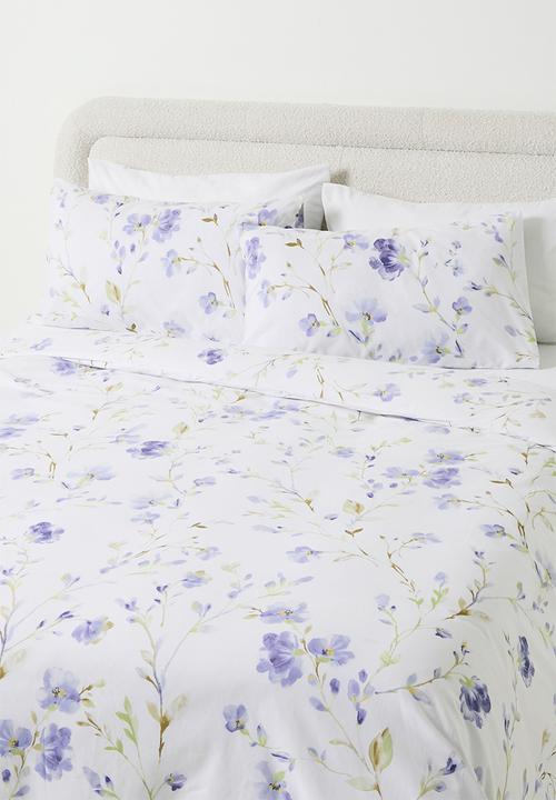 Sixth Floor - Blue Vine Cotton Blend Duvet Set