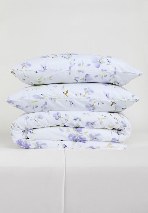 Sixth Floor - Blue Vine Cotton Blend Duvet Set