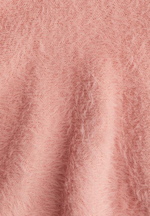 H&M - Brushed fine-knit skirt - pink