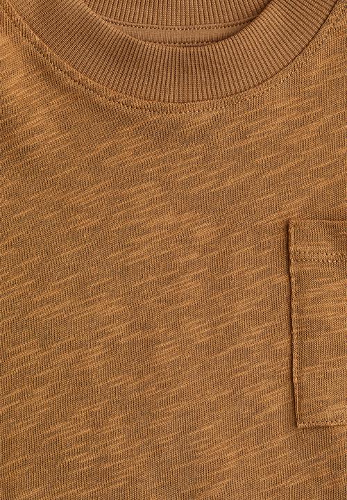 H&M - Long-sleeved jersey t-shirt - light brown marl