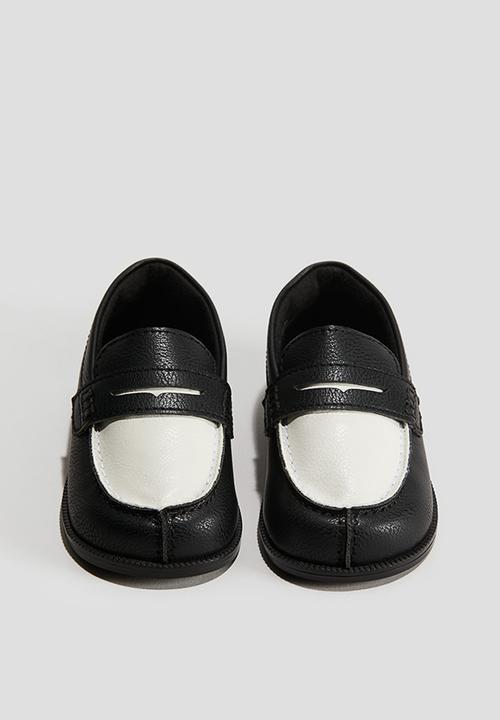H&M - Loafers - black & white