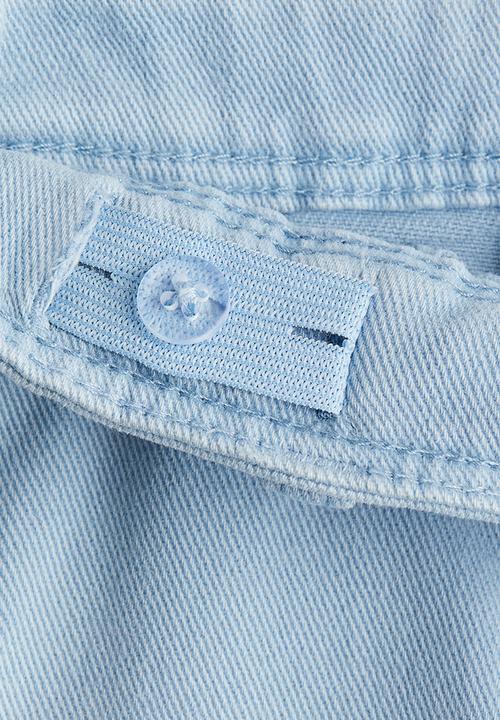 H&M - Wide leg twill trousers - light blue