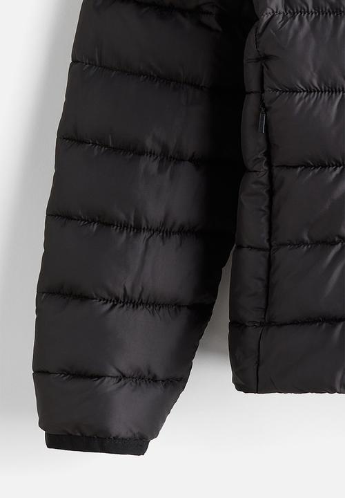 H&M - Slim fit lightweight puffer jacket - black