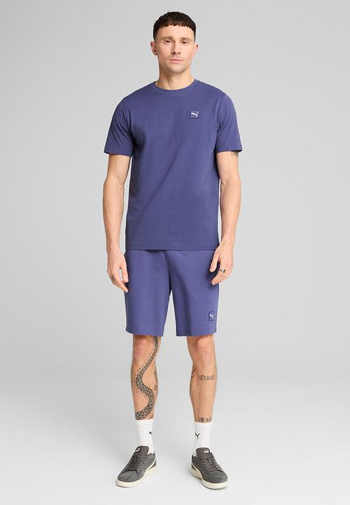 PUMA - ESS ELEVATED Tee - Blue Crystal