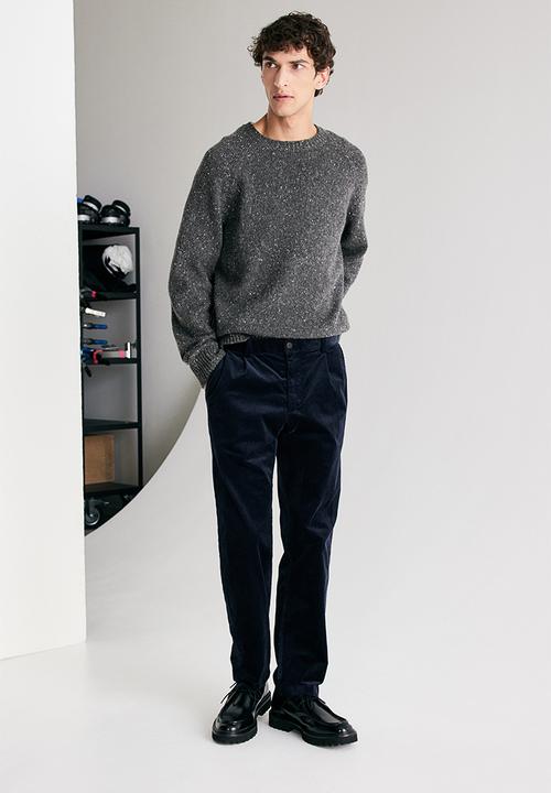 H&M - Regular fit wool-blend jumper - dark grey marl