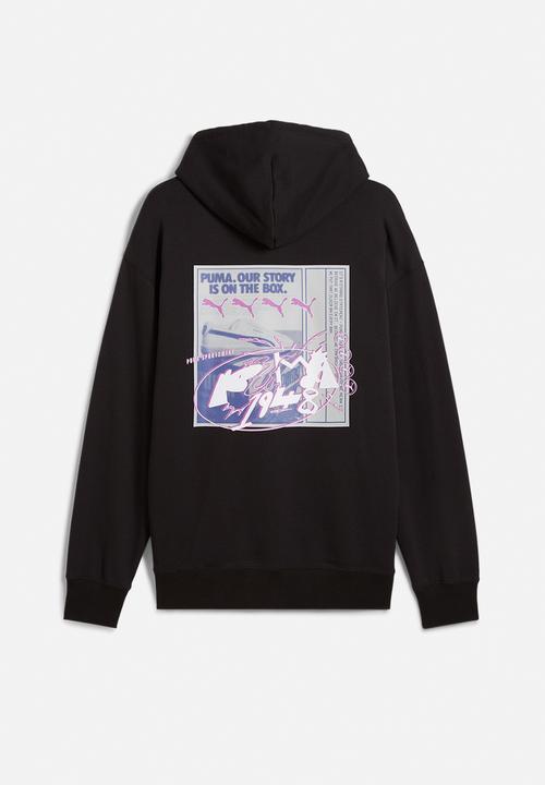 PUMA - FUTURE.PUMA.ARCHIVE Relaxed Graphic Hoodie TR - Puma Black