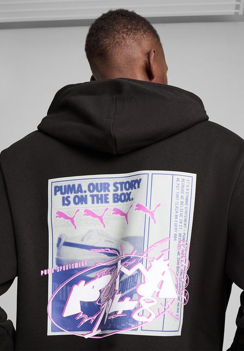 PUMA - FUTURE.PUMA.ARCHIVE Relaxed Graphic Hoodie TR - Puma Black