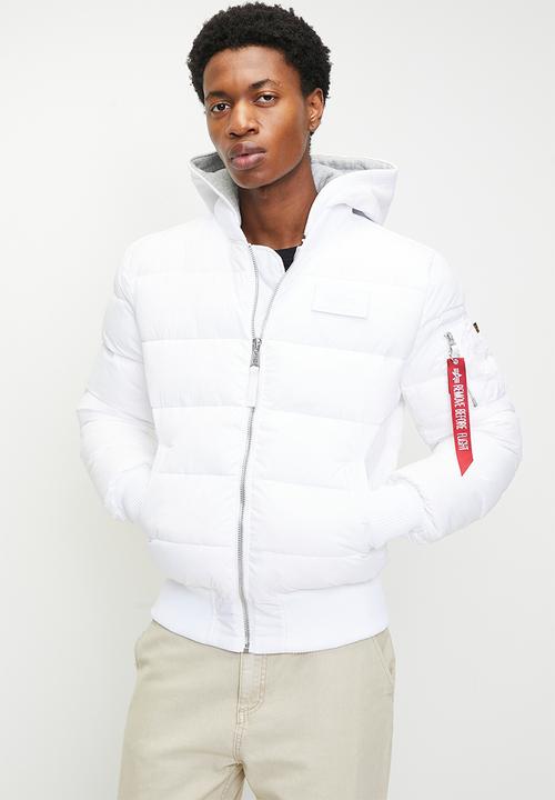 Alpha Industries - Puffer Jacket - White/White Hood