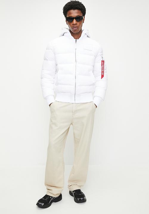 Alpha Industries - Puffer Jacket - White/White Hood