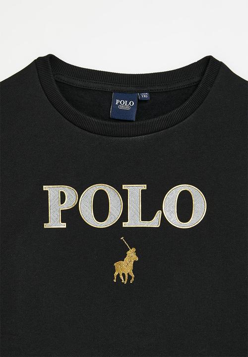 POLO - Girls wendy printed sweater - black