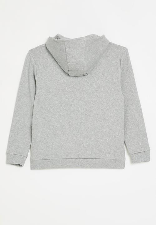 POLO - Boys gavin zip through hoody - grey