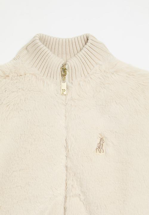 POLO - Girls ava kitty knitted jacket - birch