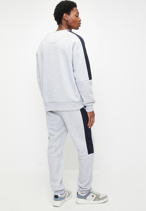 Brave Soul - Jogger Sets - Light Grey Marl