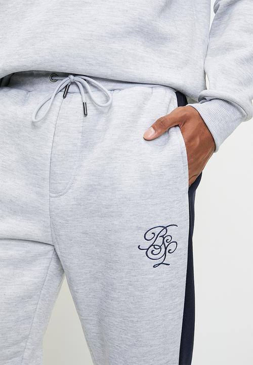 Brave Soul - Jogger Sets - Light Grey Marl