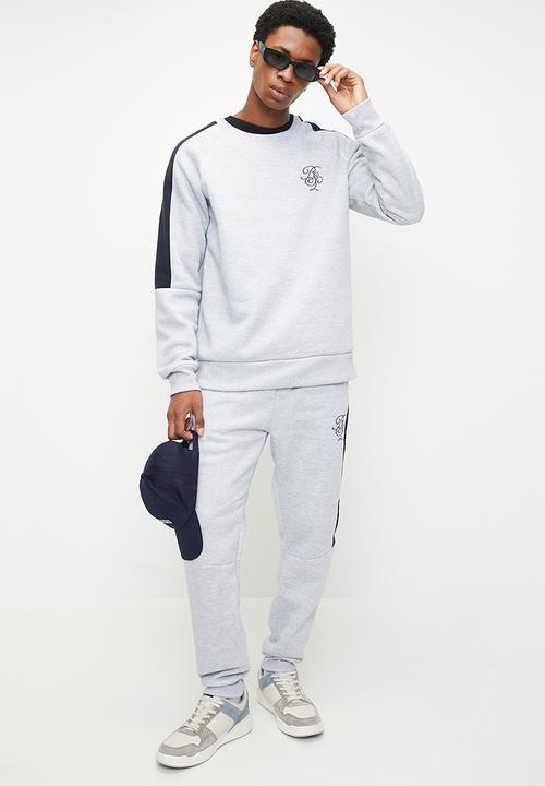 Brave Soul - Jogger Sets - Light Grey Marl
