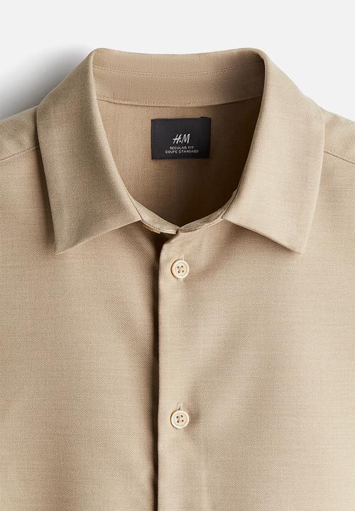 H&M - Regular fit twill shirt - beige