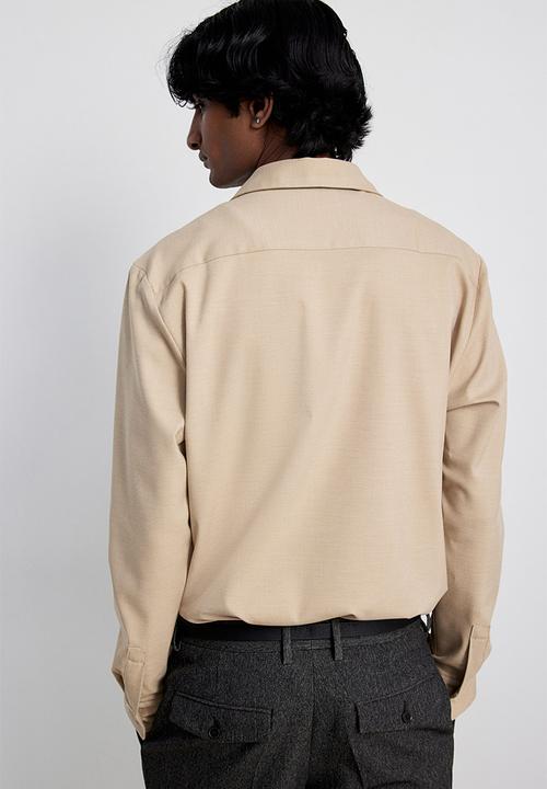 H&M - Regular fit twill shirt - beige