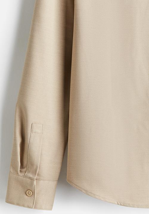 H&M - Regular fit twill shirt - beige