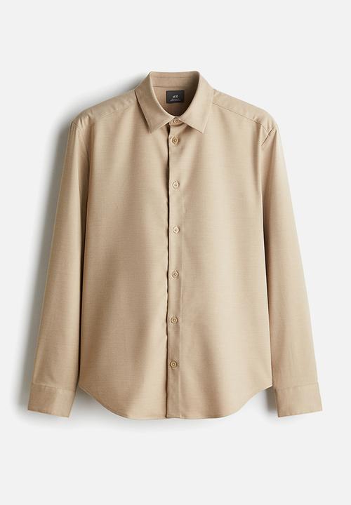 H&M - Regular fit twill shirt - beige