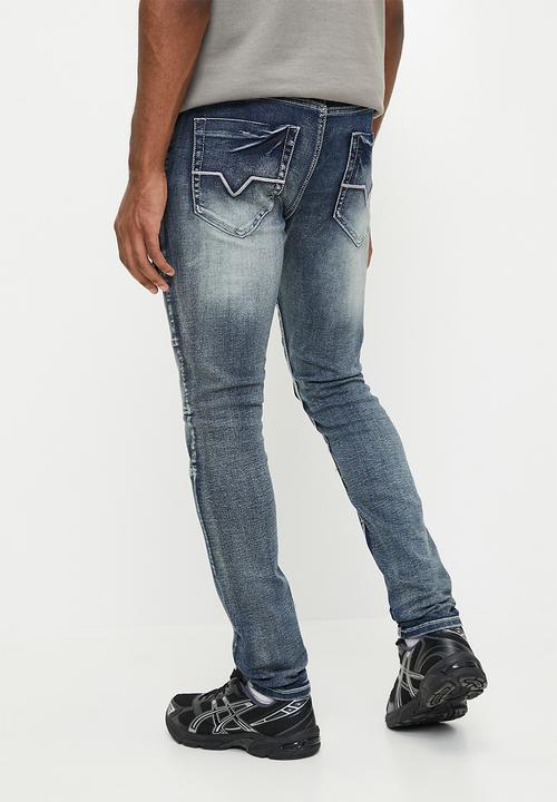 Valenta - Vussi Moto jeans - Dark Blue