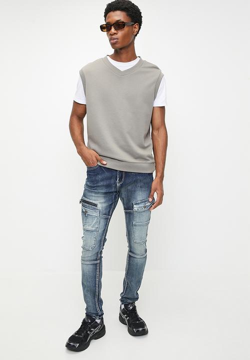 Valenta - Vussi Moto jeans - Dark Blue