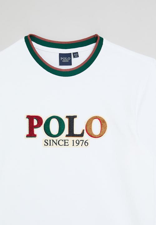 POLO - Boys kyle textured long sleeve tee - white