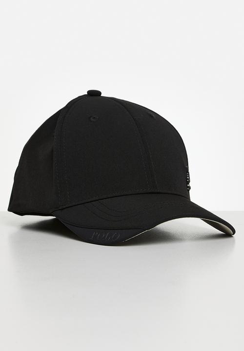 POLO - 6 Panel Metal Pony Fitted Peak - Black