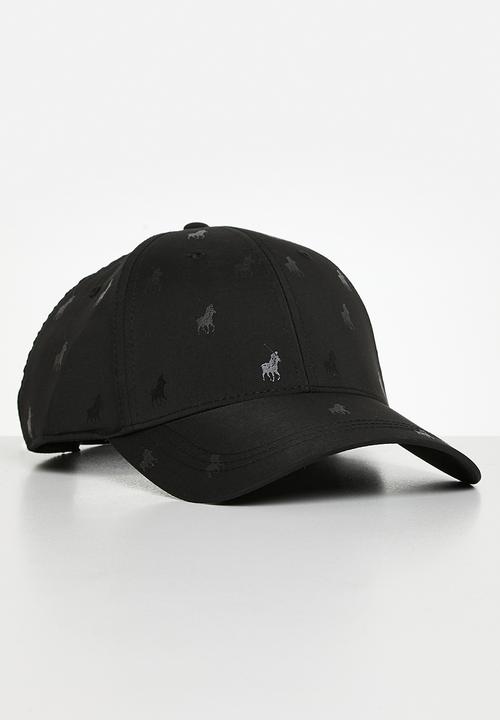 POLO - 6 Panel Monogram Peak - Black