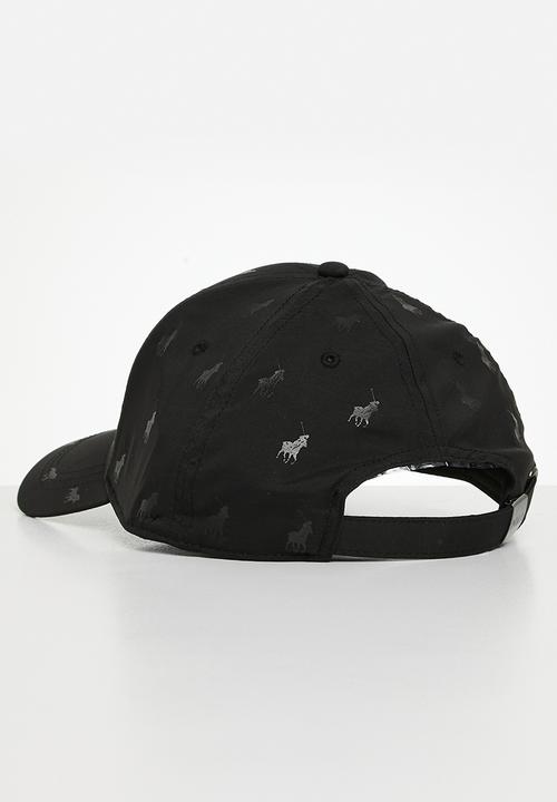 POLO - 6 Panel Monogram Peak - Black