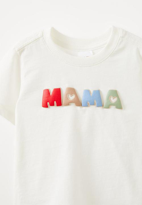Cotton On - Jamie short sleeve graphic print tee - vanilla/mama