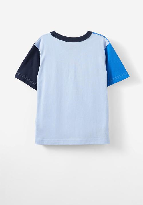 Cotton On - Jonny short sleeve graphic print tee - squid ink/dawnblue/harbour blue/hotel sol