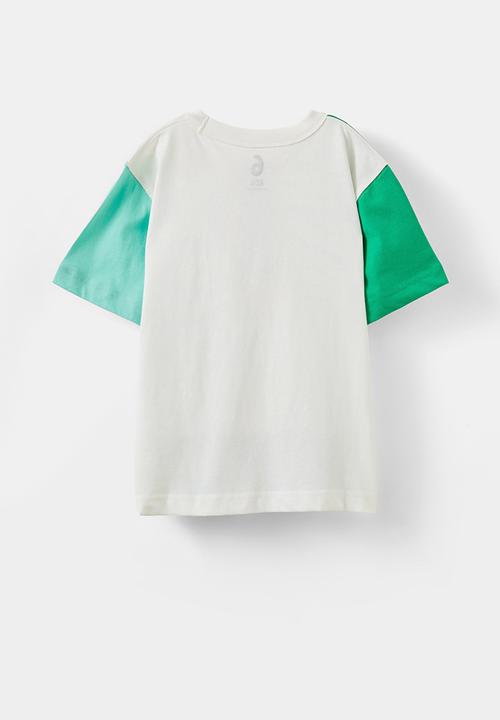Cotton On - Jonny short sleeve graphic print tee - mint breeze/vanilla/island green/balance wave