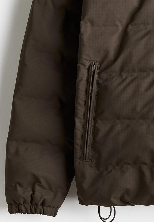 H&M - Regular fit puffer jacket - dark khaki green