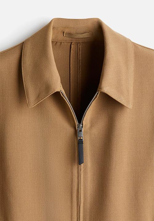 H&M - Regular fit jacket - dark beige